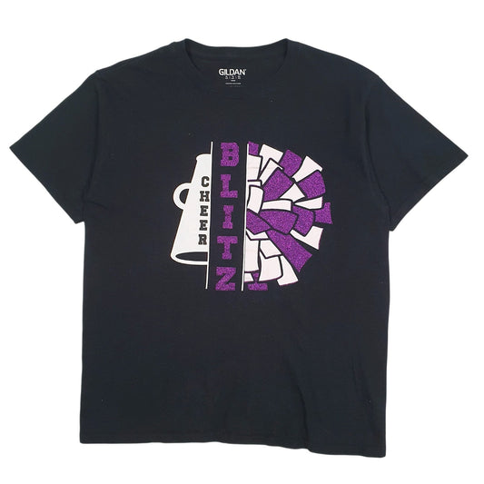 Mens Black Gildan Cheer Blitz Short Sleeve T Shirt
