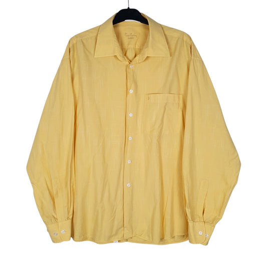 Mens Yellow Pierre Cardin  Long Sleeve Shirt