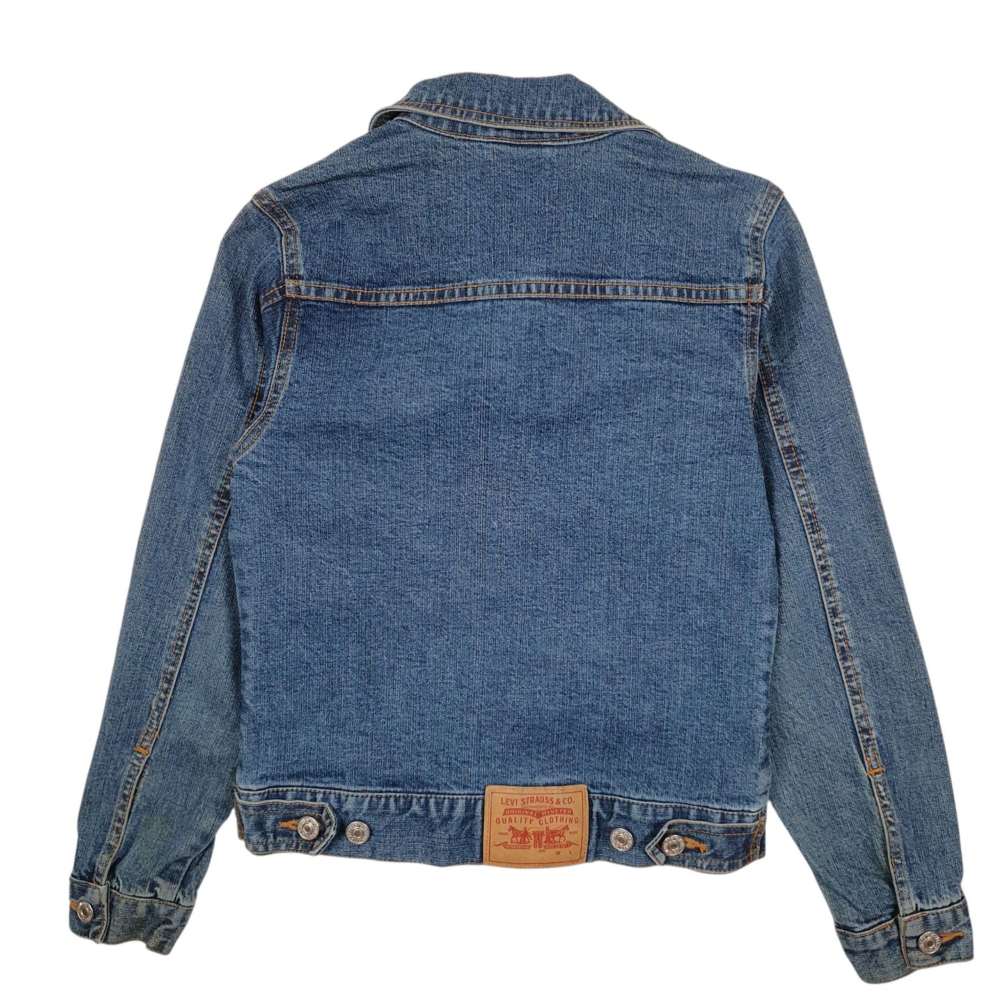 Womens Blue Levis Type 3 Trucker  Coat