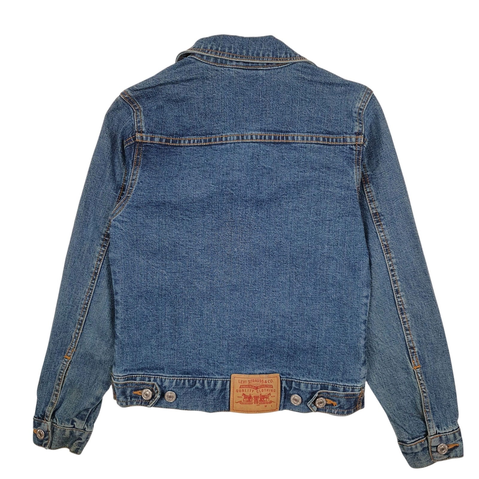 Womens Blue Levis Type 3 Trucker  Coat