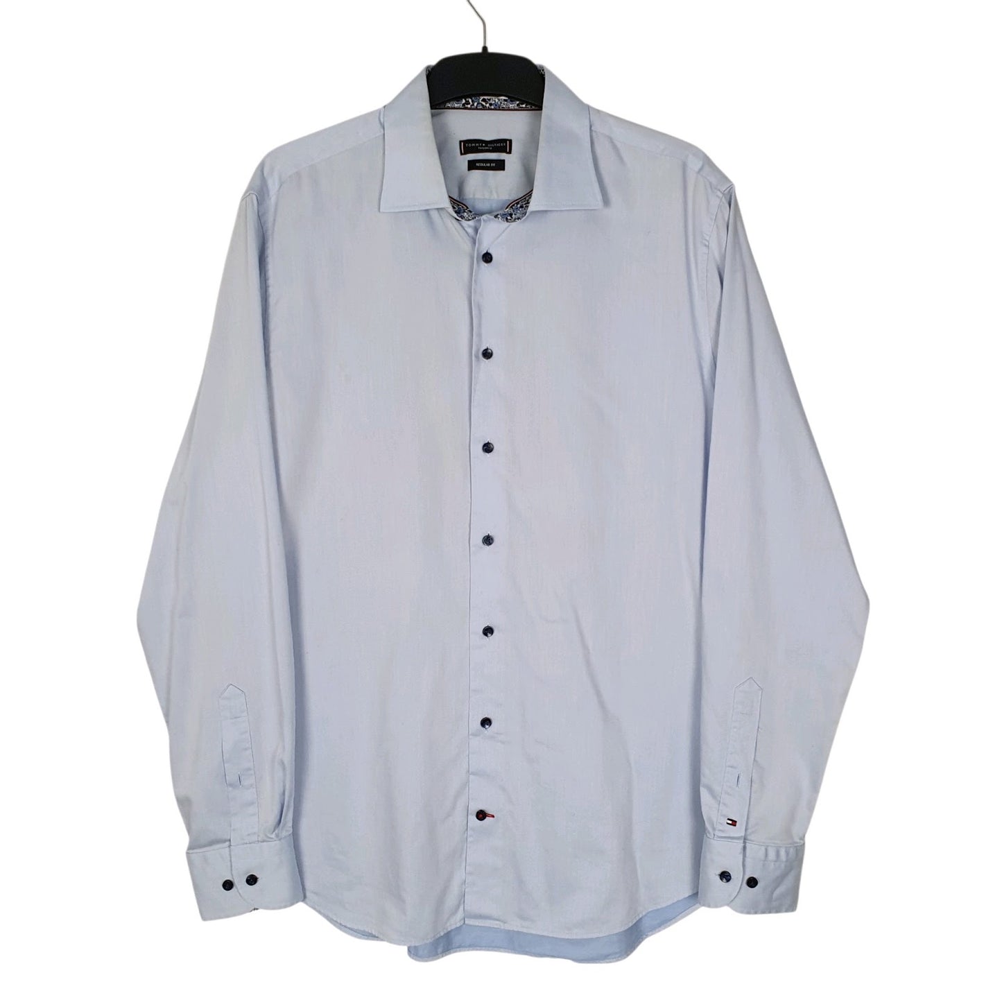 Mens Blue Tommy Hilfiger  Long Sleeve Shirt