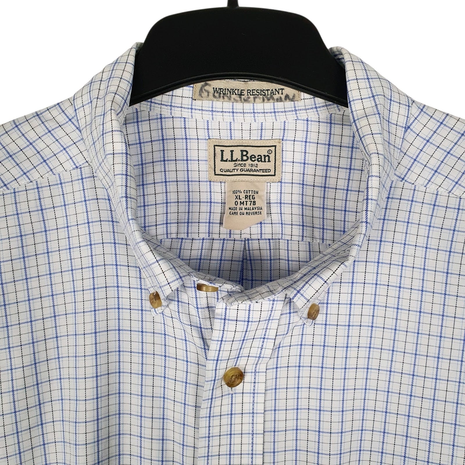 Mens Blue L.L.Bean   Shirt