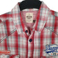Mens Red Urban Behaviour Western  Shirt