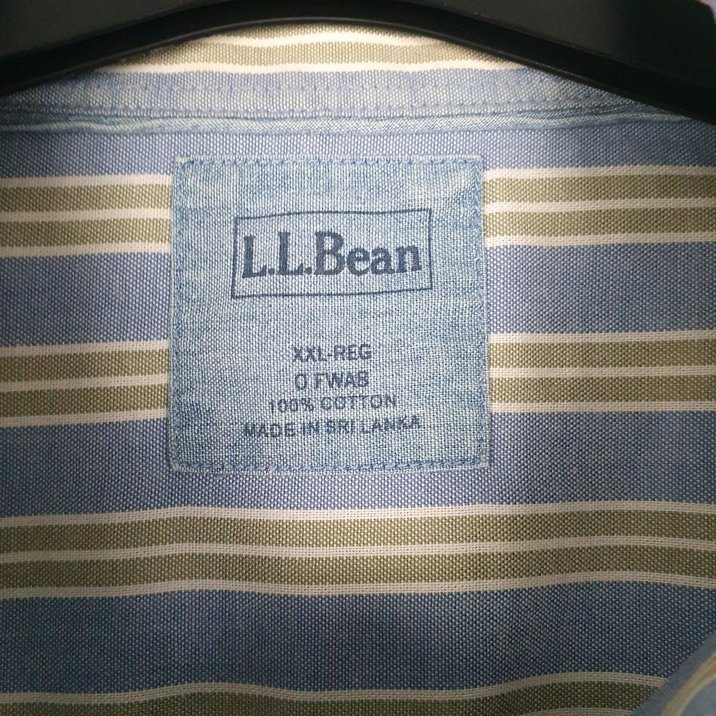 Mens Blue L.L.Bean   Shirt