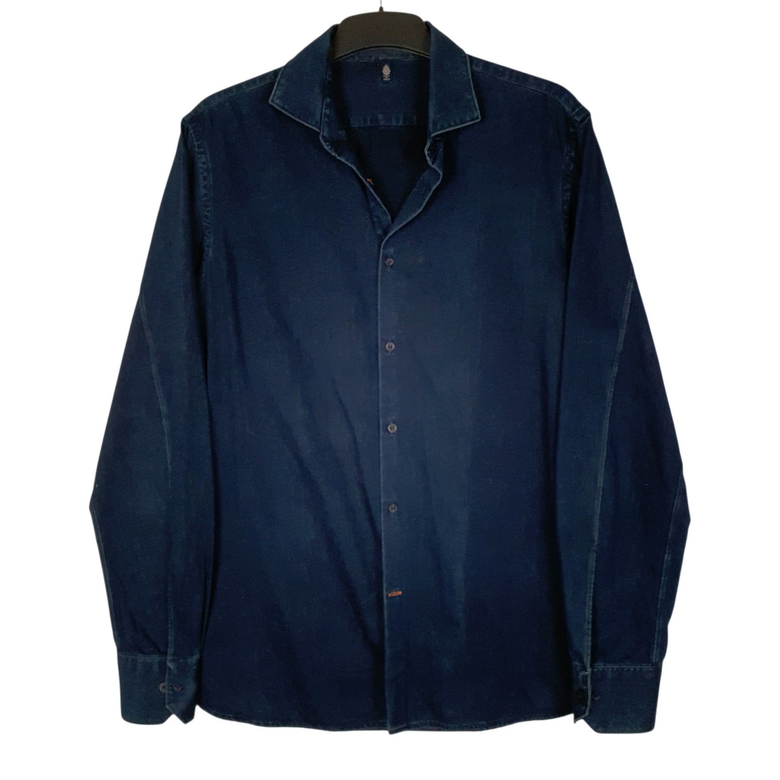 Mens Blue Dondup Denim Long Sleeve Shirt