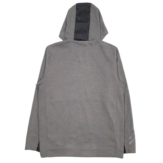 Mens Grey Adidas Basketball Full Zip Jumper