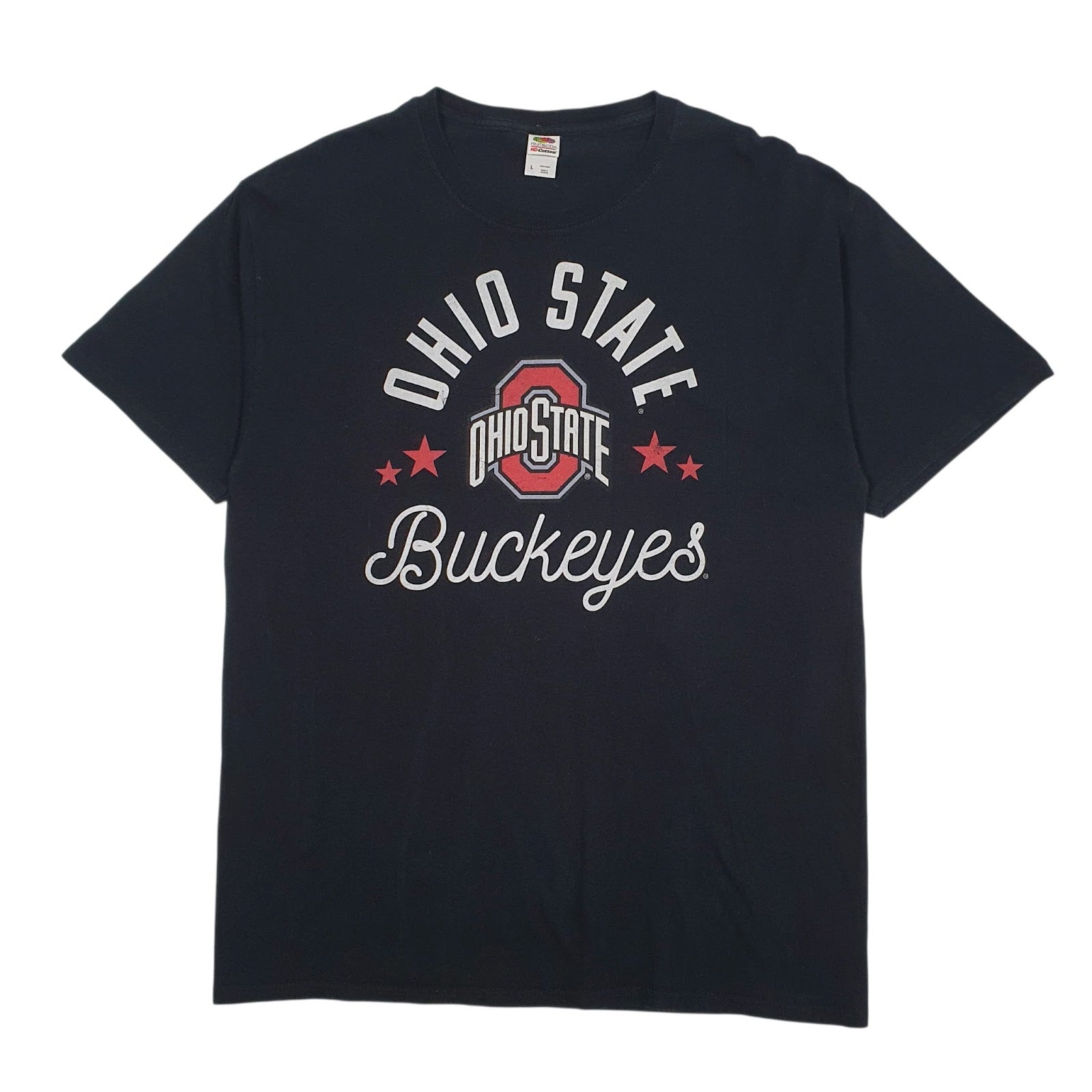 Mens Black Fruit Of The Loom Ohio State Buckeyes Short Sleeve T Shirt