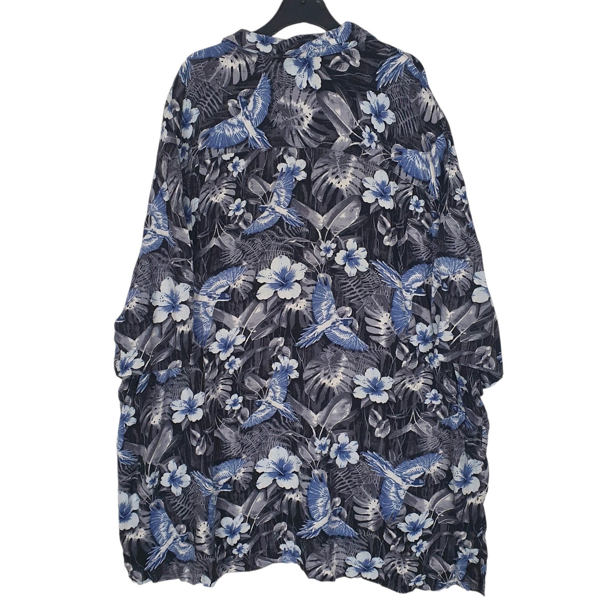 Mens Grey George Hawaiian Graphic  Shirt