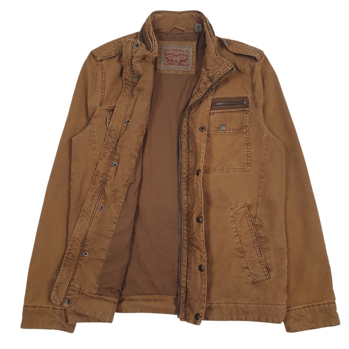 Mens Brown Levis   Coat