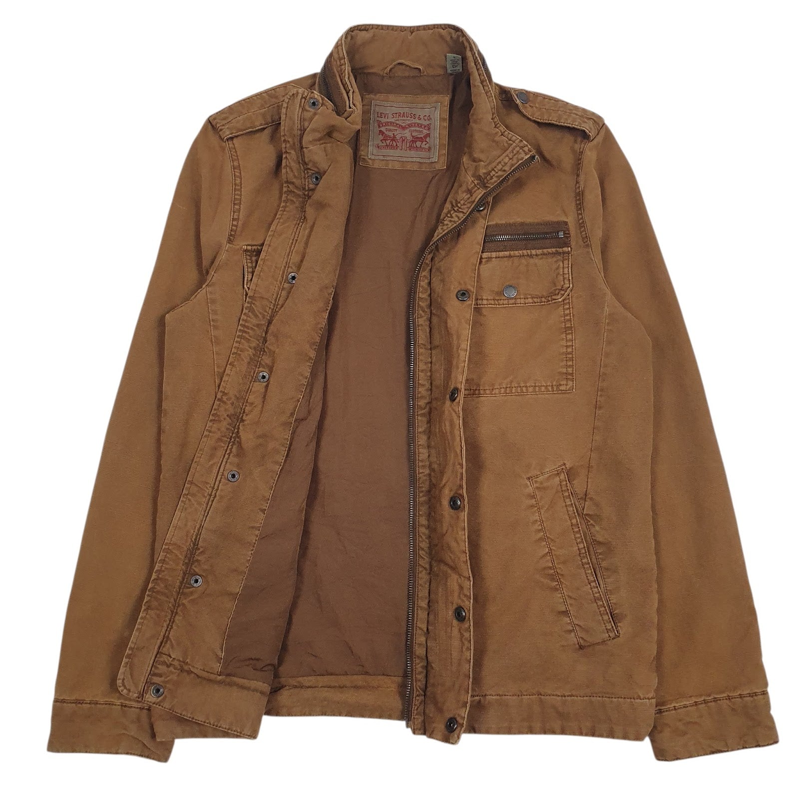 Mens Brown Levis   Coat