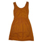 Womens Orange Unbranded Lace Skater  Dress