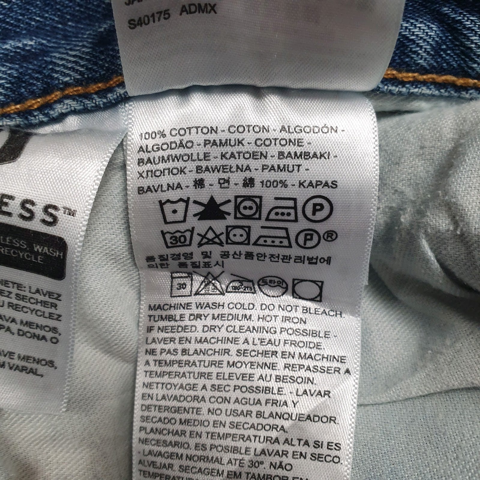 Mens Blue Levis Distressed  Jeans