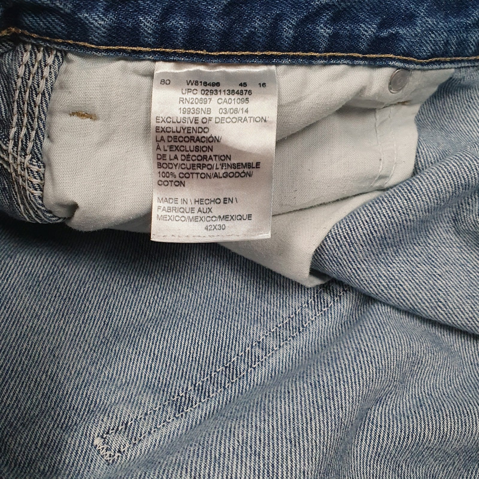 Mens Blue Dickies   Jeans
