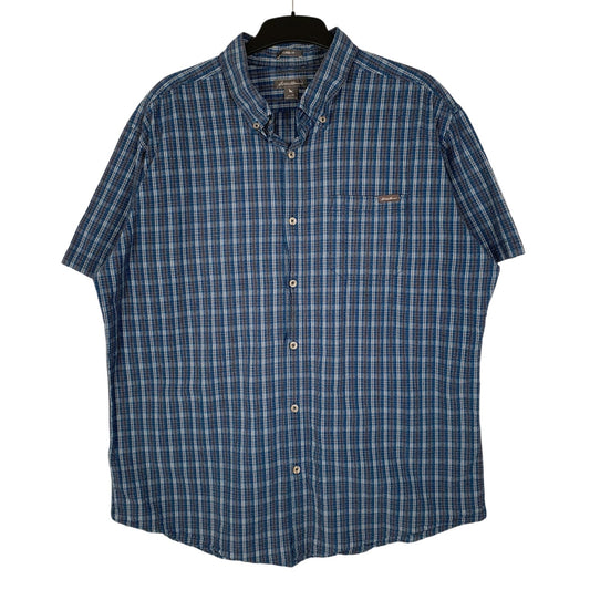 Mens Navy Eddie Bauer  Short Sleeve Shirt