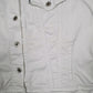 Womens White Levis Type 3 Trucker Crewneck Coat