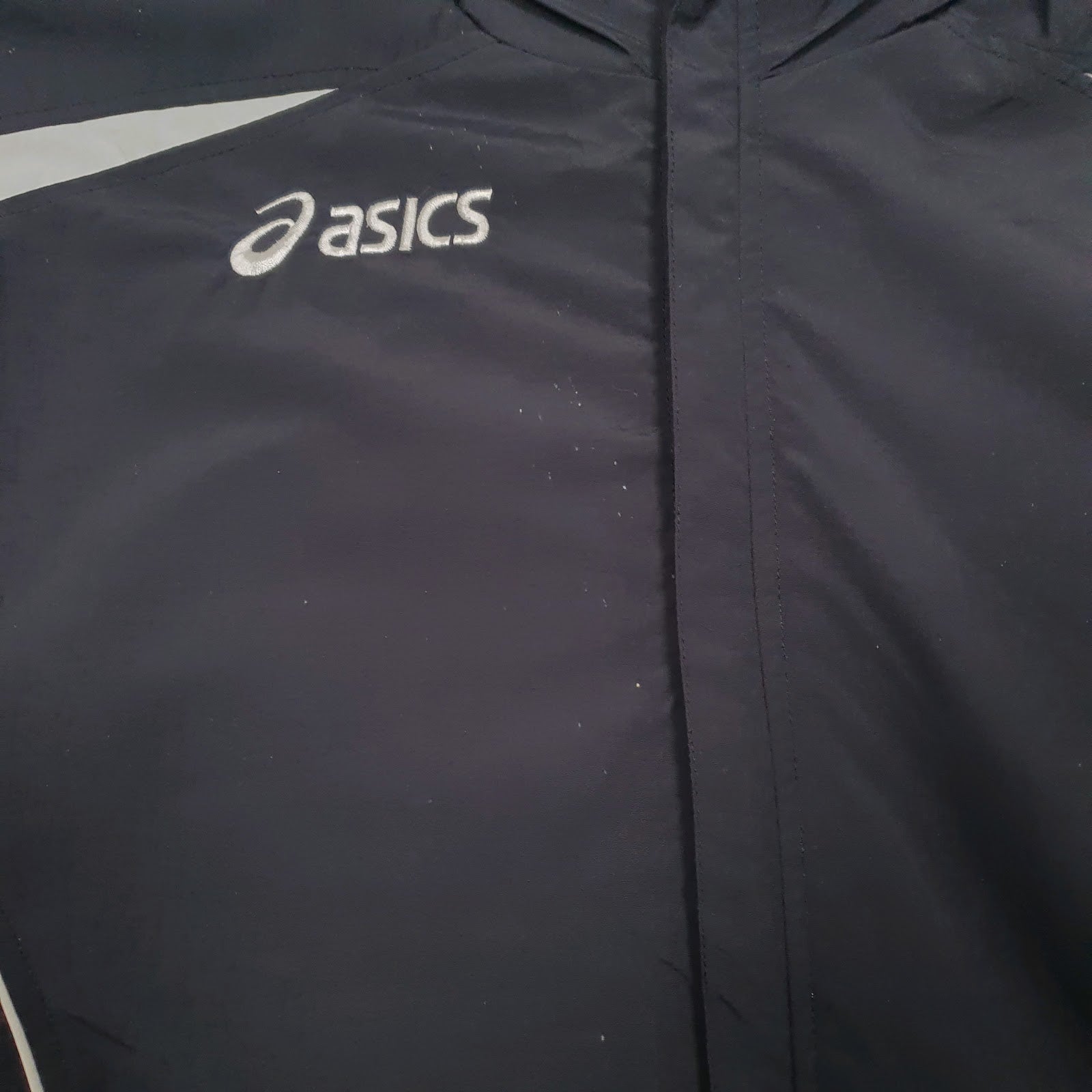 Mens Black Asics Hooded  Coat