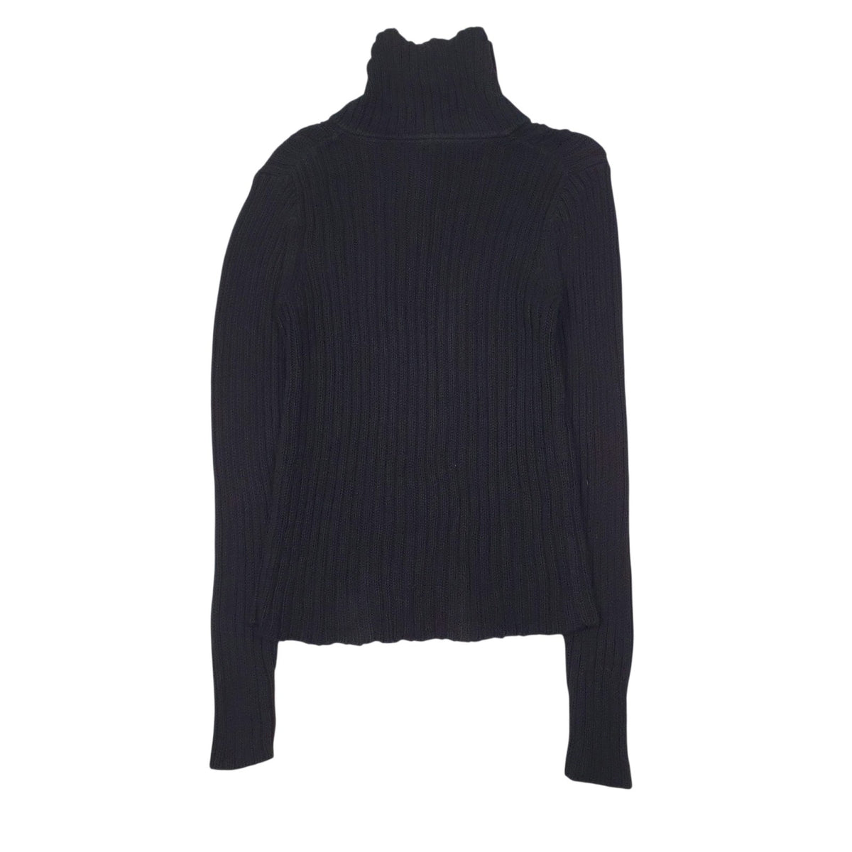 Womens Black Tommy Hilfiger Knit Turtle Neck Jumper