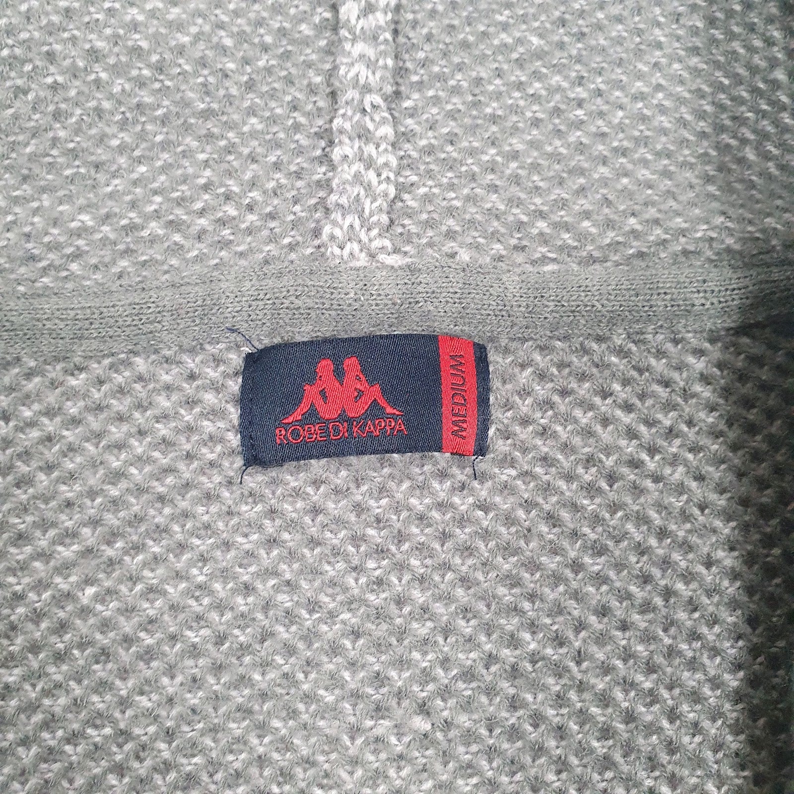 Mens Grey Kappa Robe Cardigan Jumper