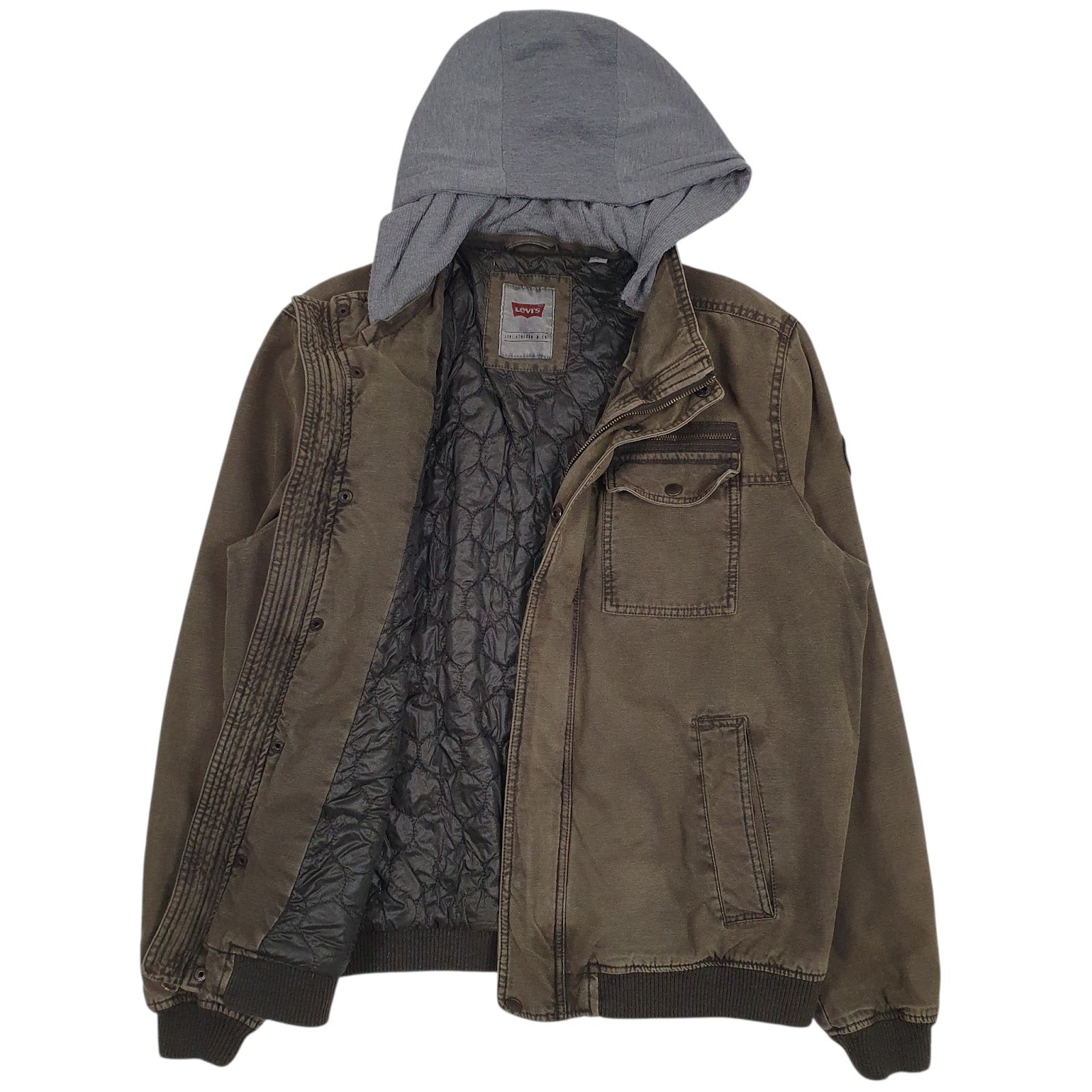 Mens Green Levis   Coat