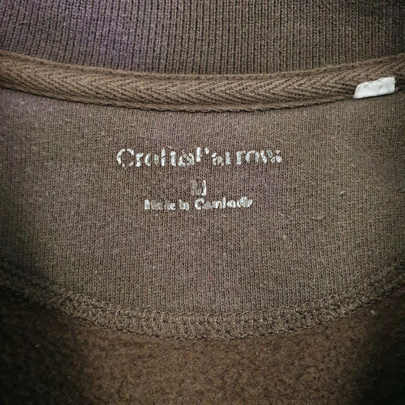 Mens Brown Croft & Barrow Graphic Crewneck Jumper