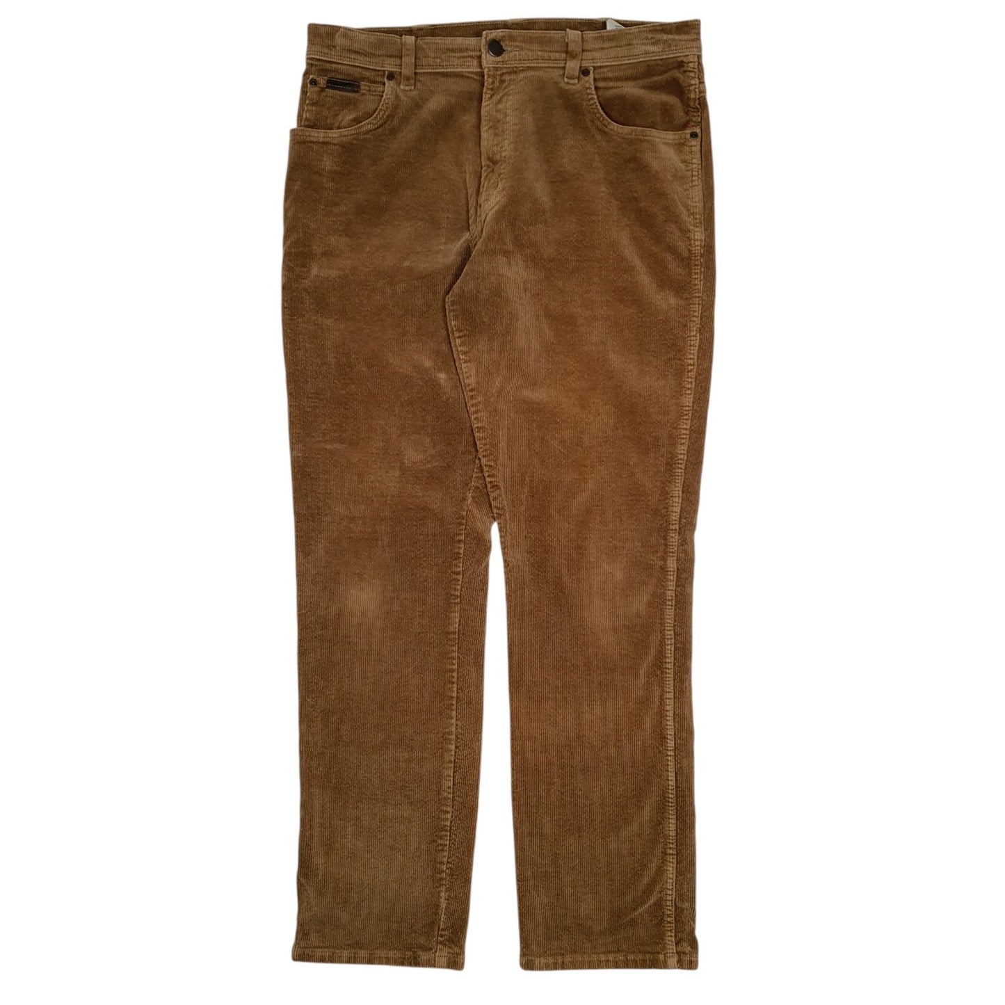 Mens Beige Wrangler Texas Stretch Corduroy Trousers