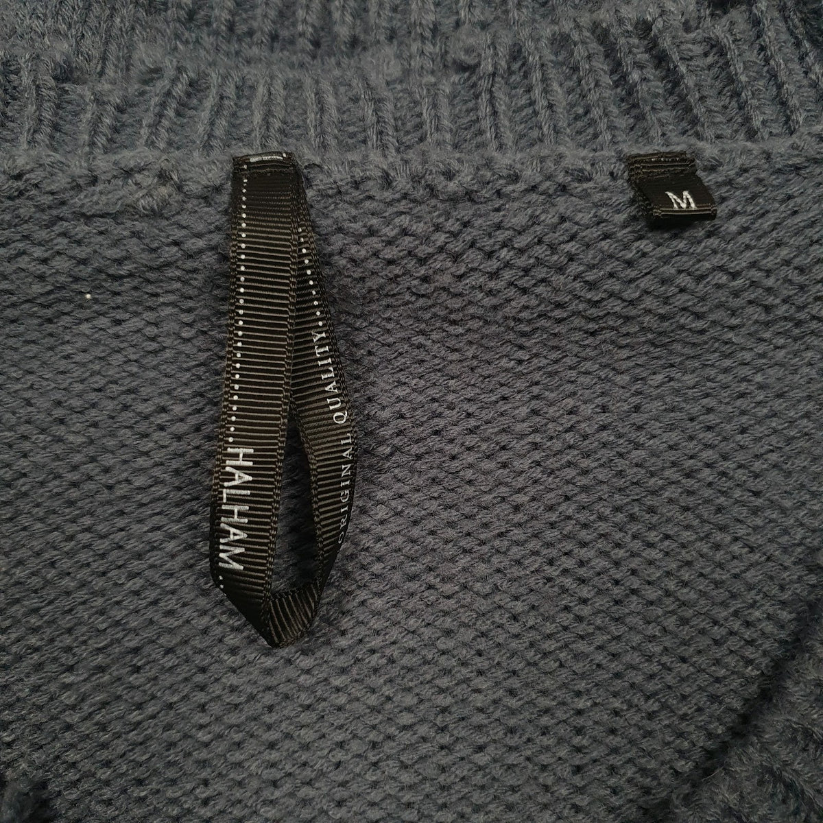 Womens Blue Halham Knit Cardigan Jumper