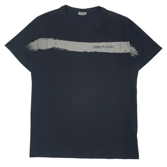 Mens Black Ferre Studio  Short Sleeve T Shirt