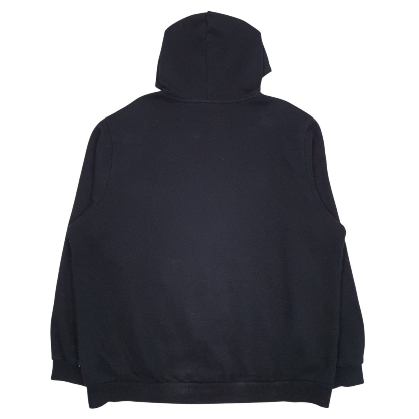 Mens Black Puma Spellout Hoodie Jumper