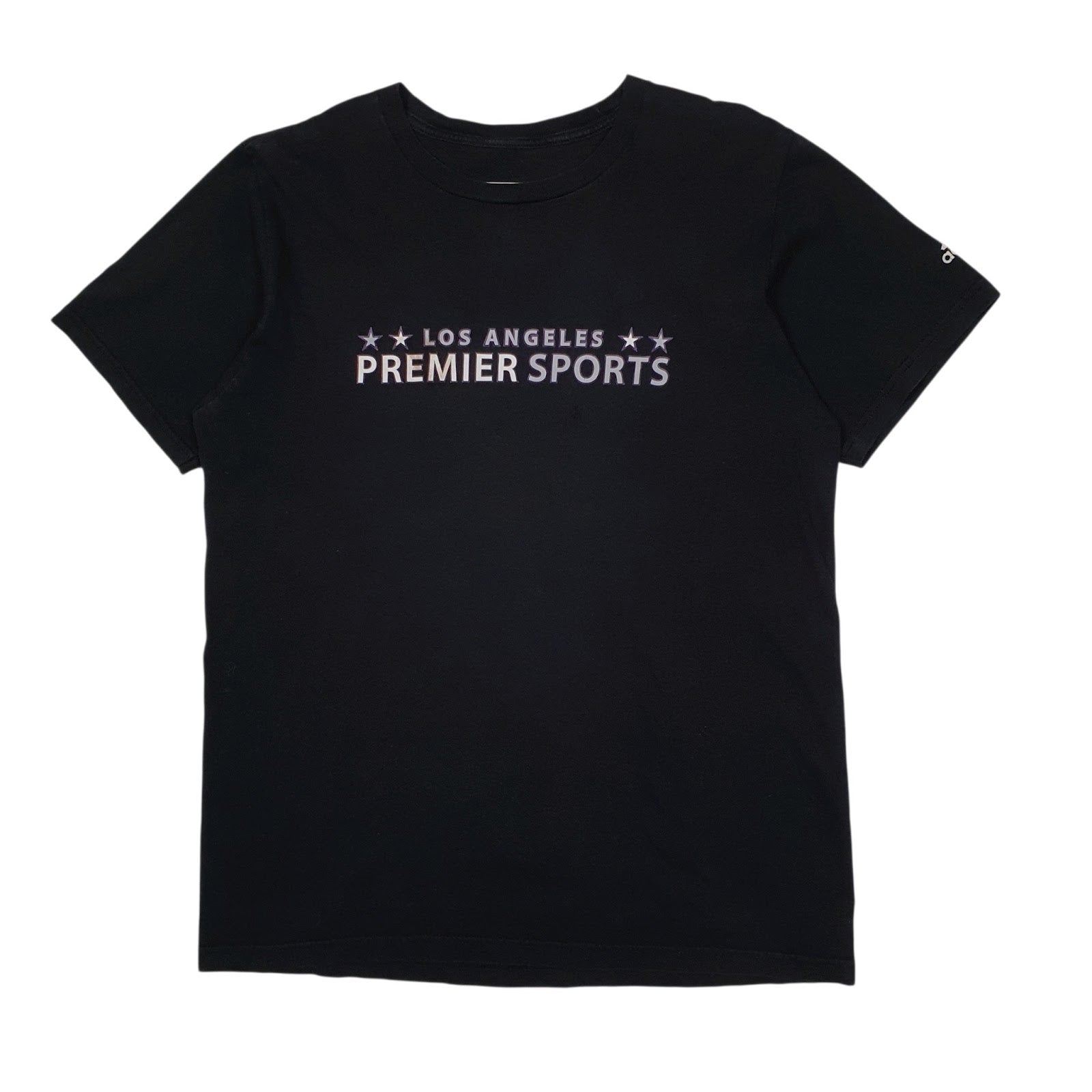 Mens Black Adidas Los Angeles Premier Sports Short Sleeve T Shirt