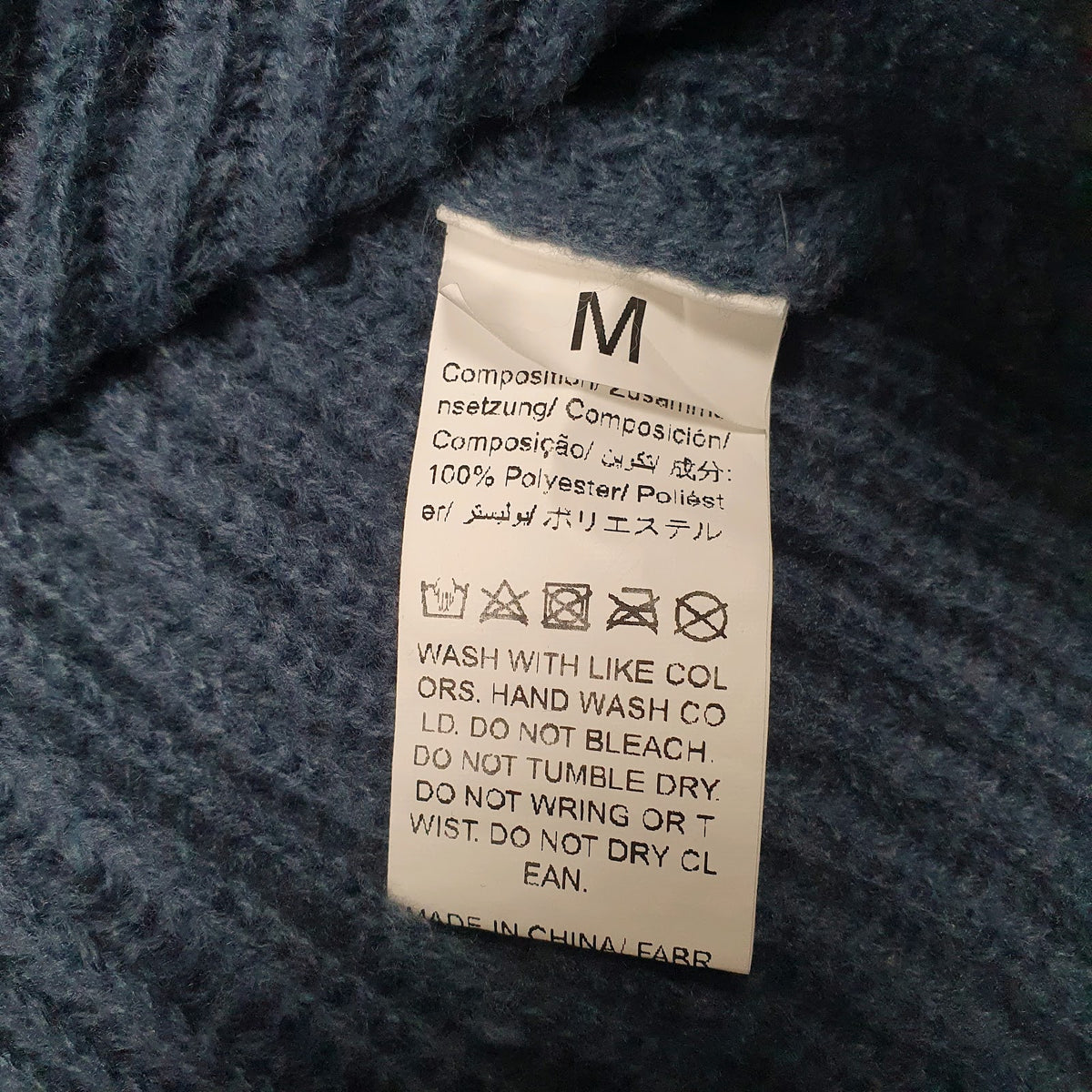 Womens Blue Unbranded Knit Turtle Neck Jumper