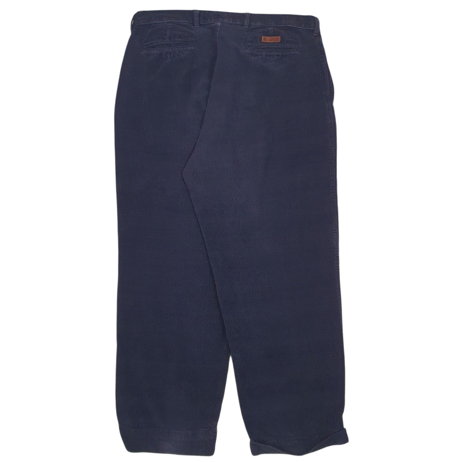 Mens Navy Ralph Lauren Pleated  Trousers