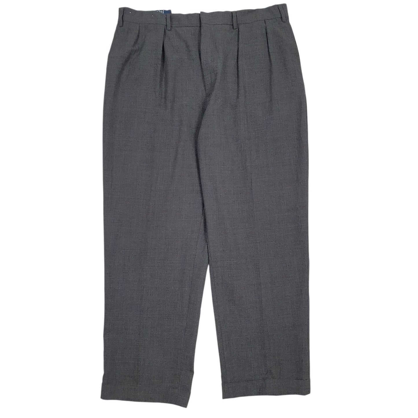 Mens Grey Polo Ralph Lauren Pleated Formal Trousers