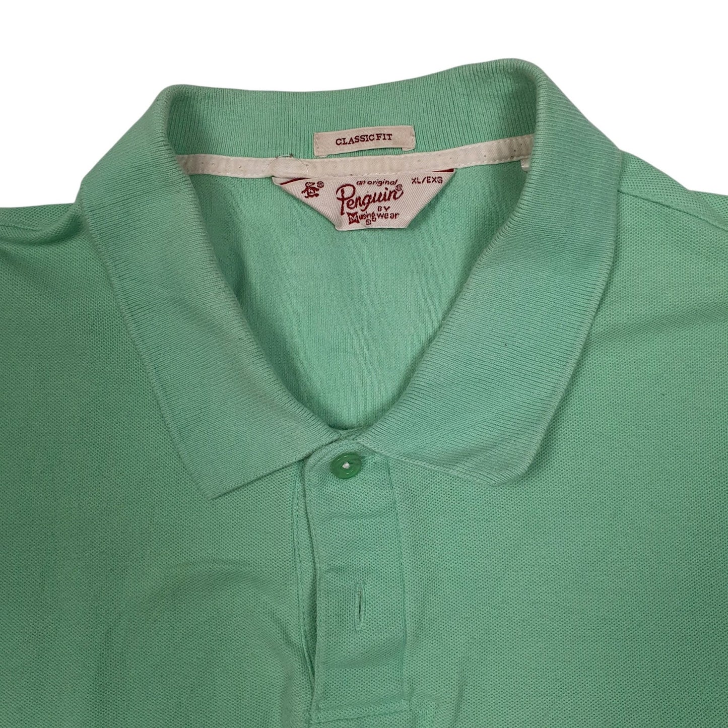 Mens Green Penguin   Polo Shirt