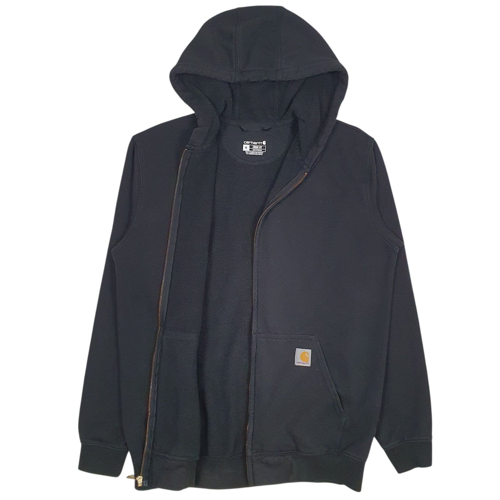 Mens Black Carhartt  Full Zip Jumper