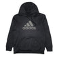 Mens Black Adidas  Hoodie Jumper