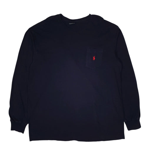 Mens Navy Polo Ralph Lauren  Long Sleeve T Shirt