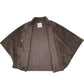Womens Grey Rino & Pelle Cloak Throw Shoal Quarter Zip Coat