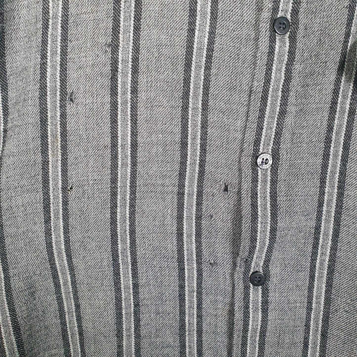 Mens Grey Black Pia Flannel  Shirt