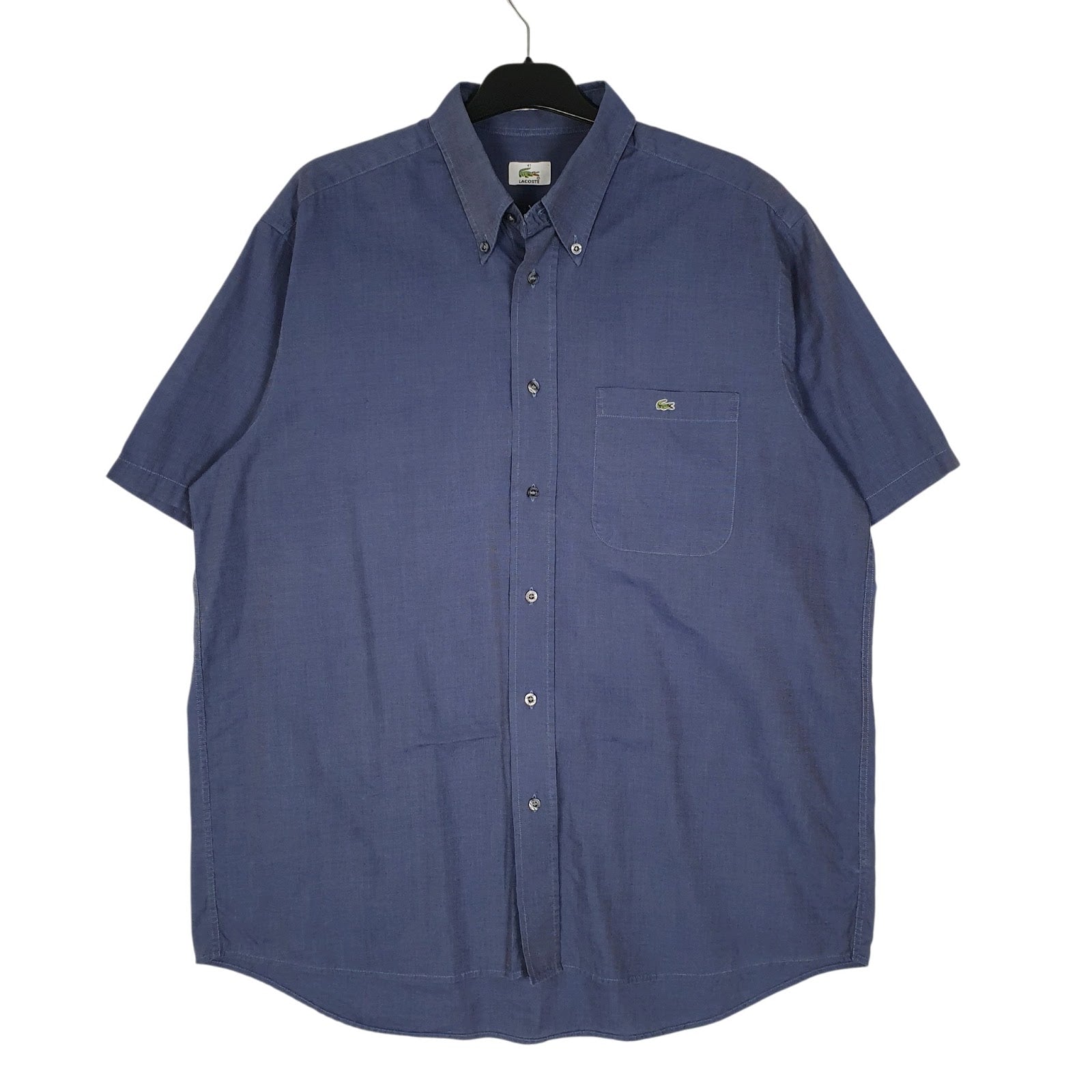 Mens Navy Lacoste  Short Sleeve Shirt