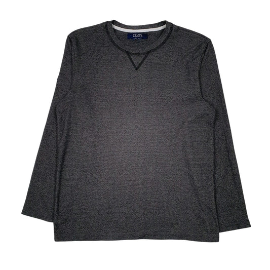 Mens Grey Chaps Sleepwear Crewneck Jumper