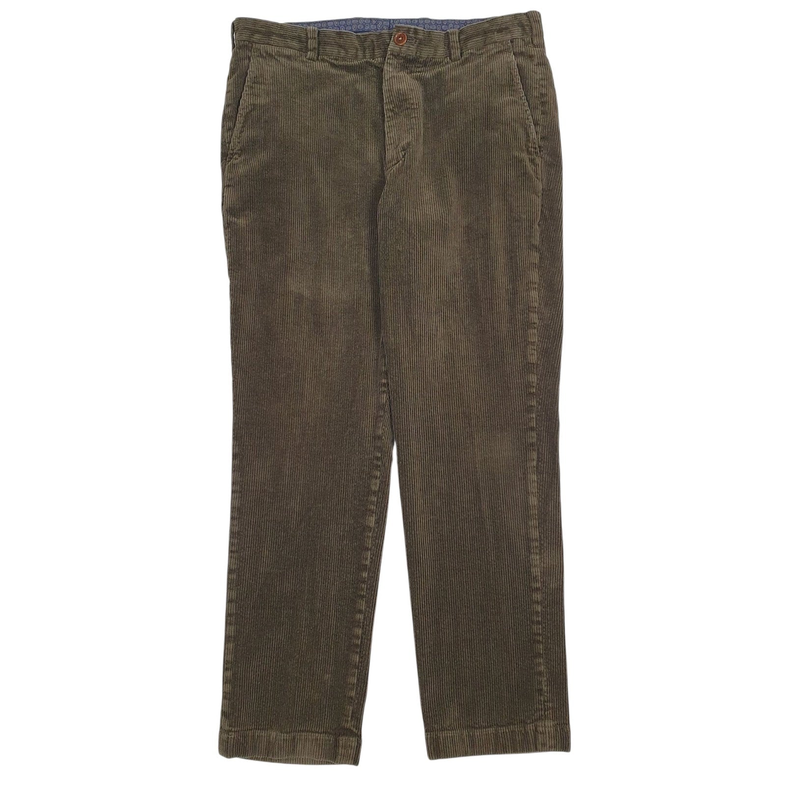 Mens Green Brooks Brothers Clark Corduroy Trousers