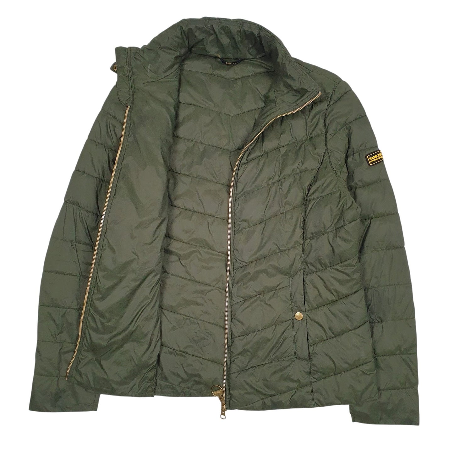 Womens Green Barbour  Shoal Neck Coat