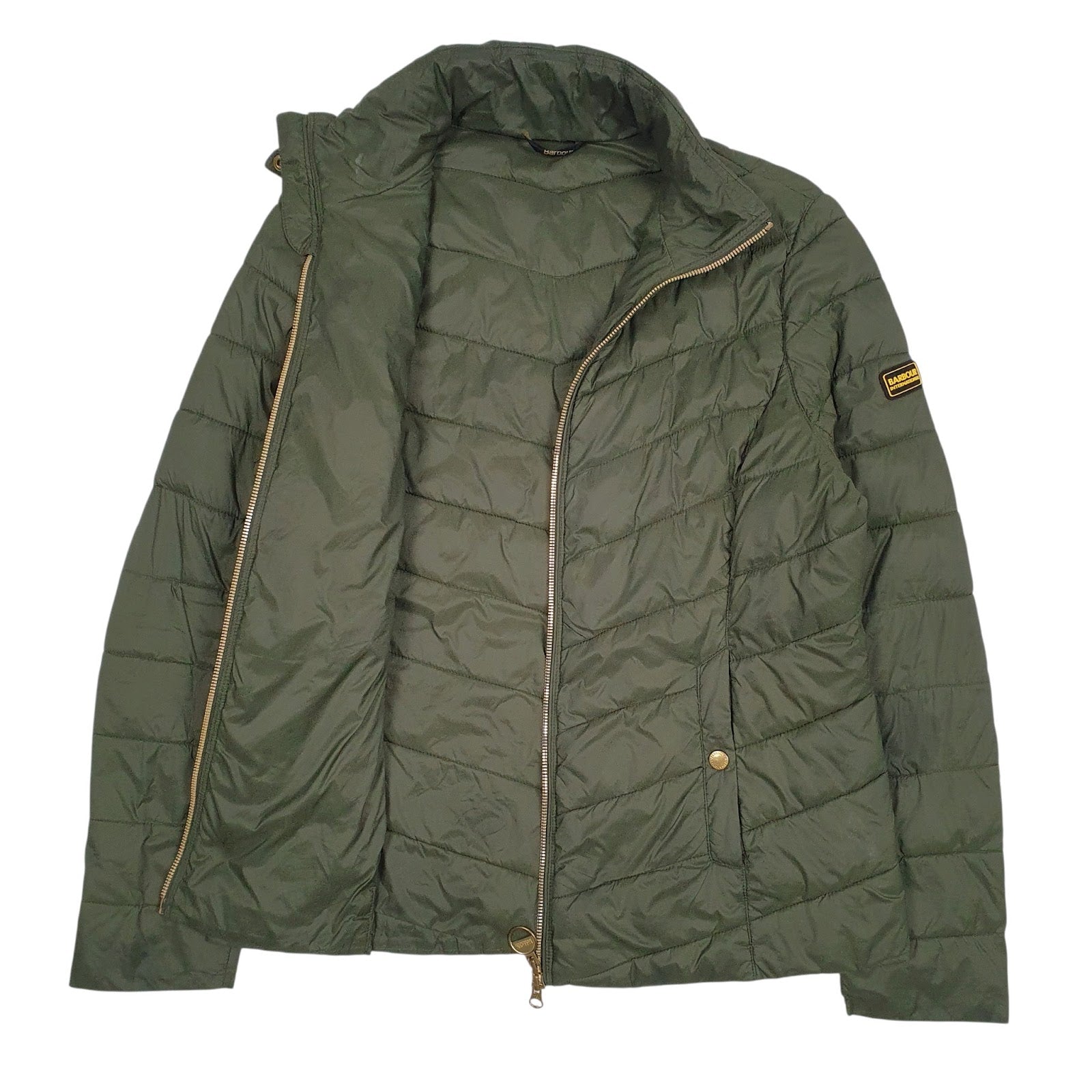 Womens Green Barbour  Shoal Neck Coat