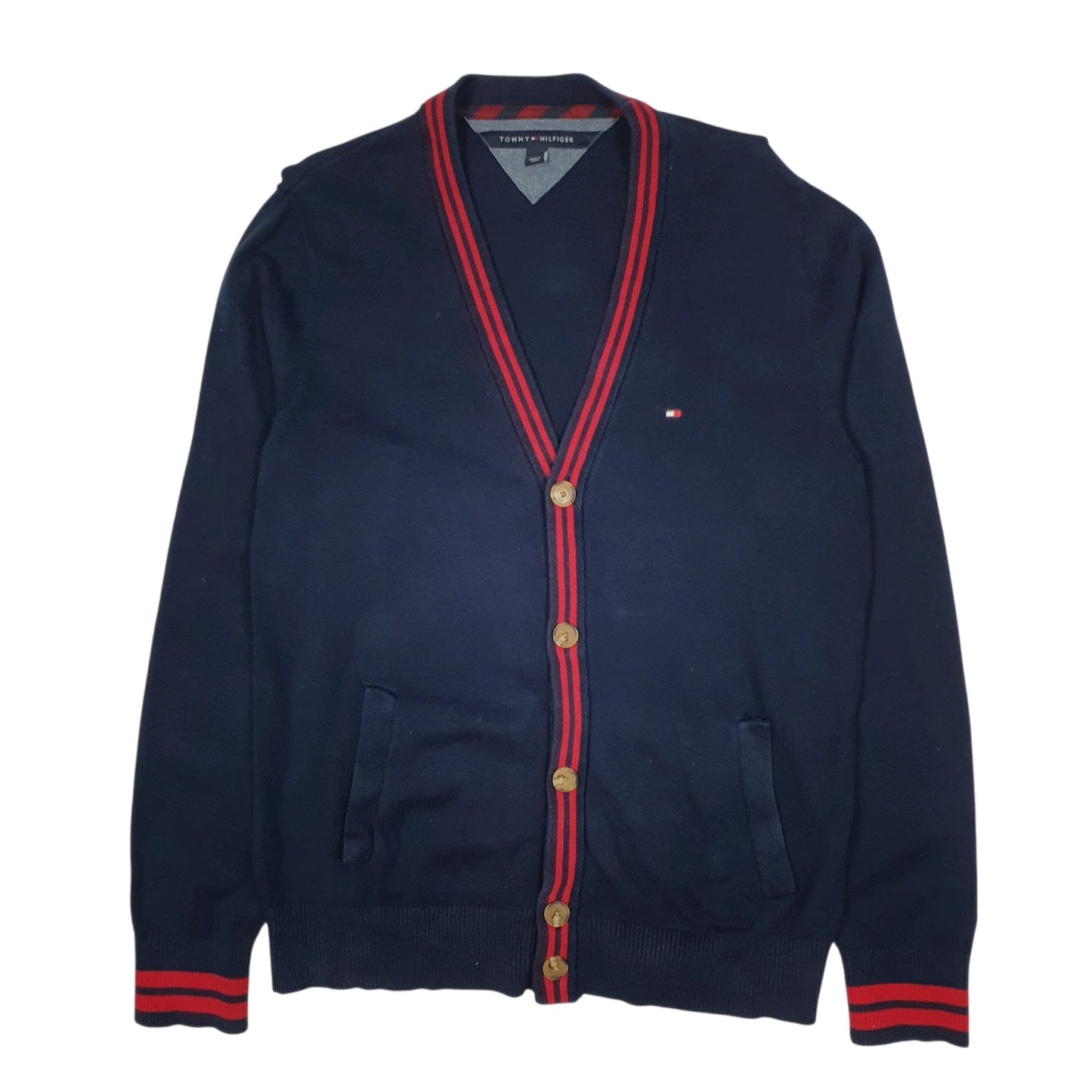 Mens Navy Tommy Hilfiger  Cardigan Jumper