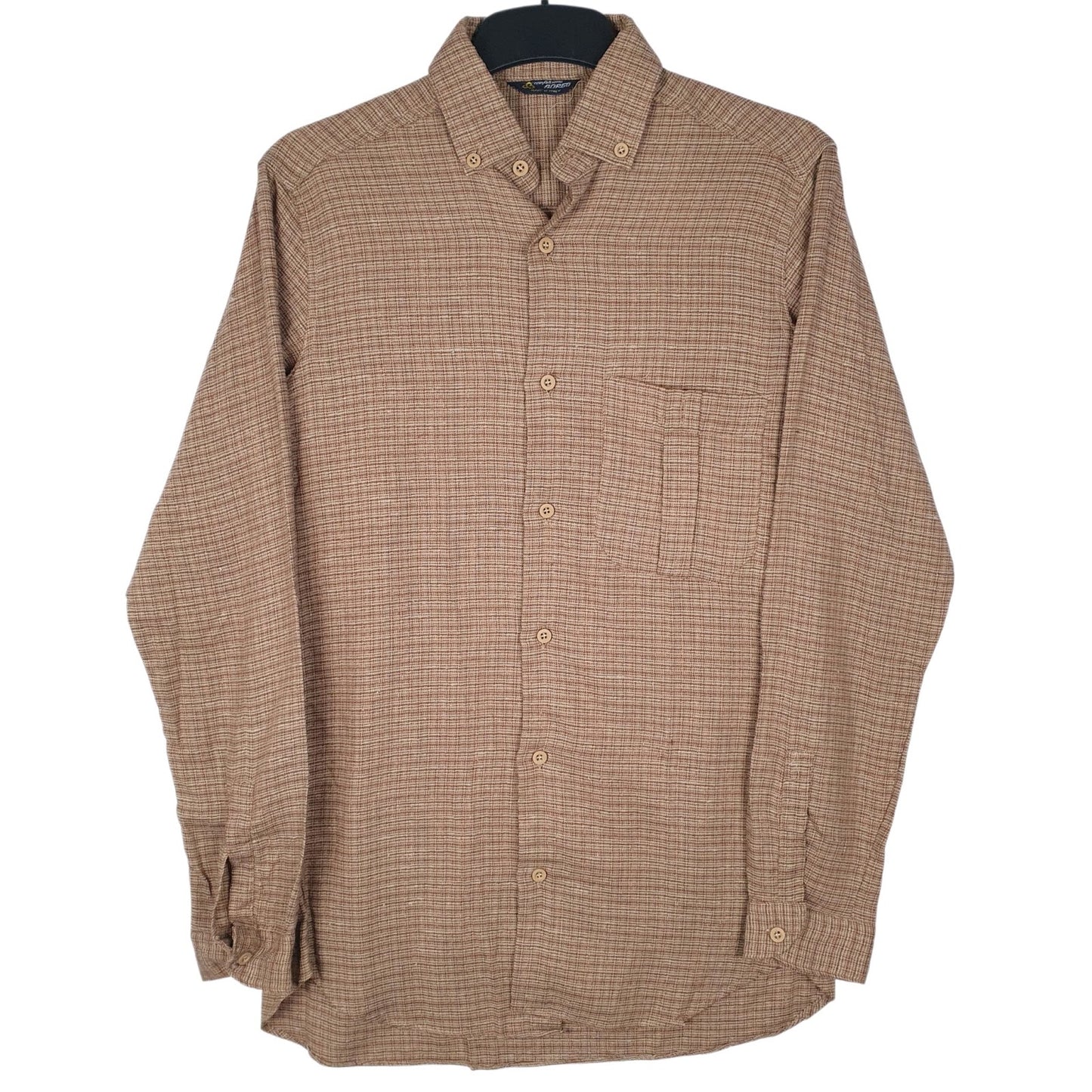 Mens Brown Confezioni Borgo Vintage Long Sleeve Shirt