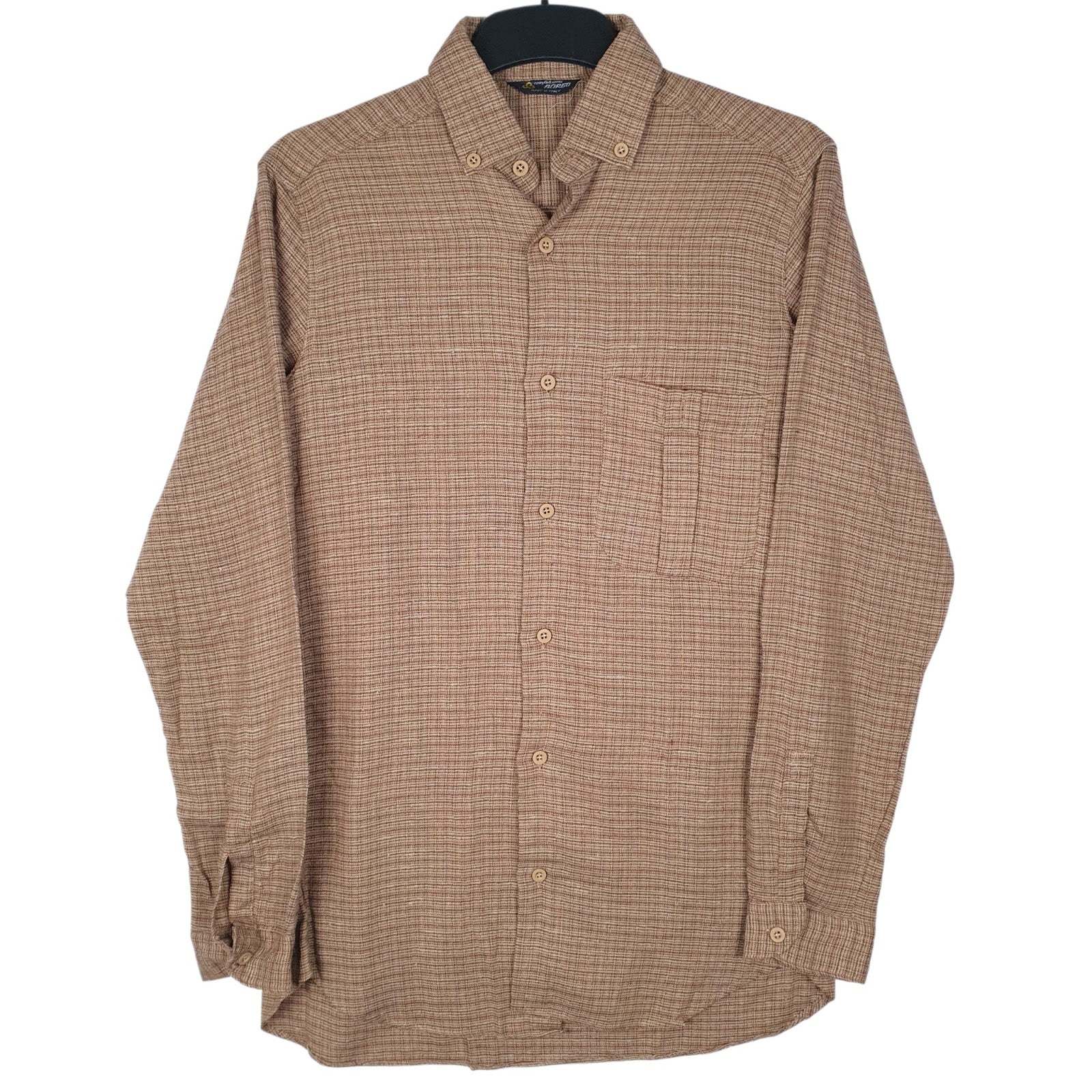 Mens Brown Confezioni Borgo Vintage Long Sleeve Shirt