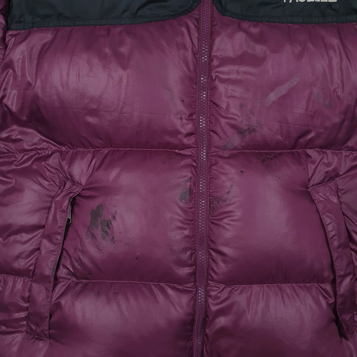 Mens Purple The North Face Nuptse Retro 1996  Coat
