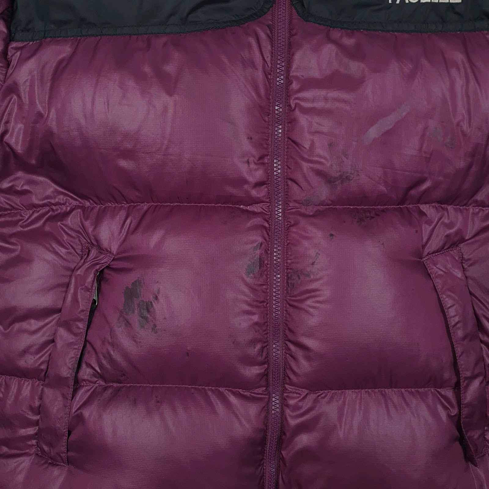 Mens Purple The North Face Nuptse Retro 1996  Coat