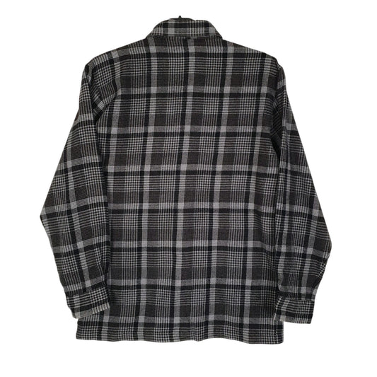 Mens Grey PAO Plaid Flannel  Shirt