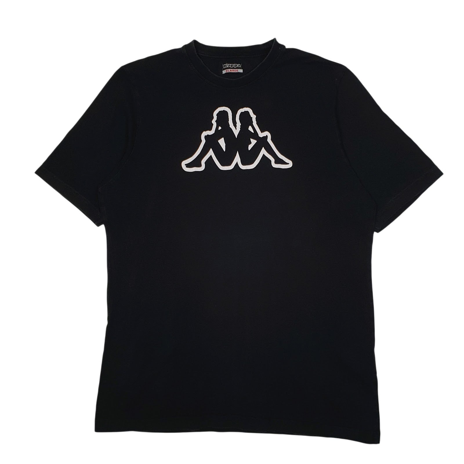Mens Black Kappa  Short Sleeve T Shirt